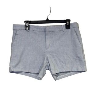 Banana Republic Shorts Black White Size 12 Mini Check Trouser Shorts Summer‎